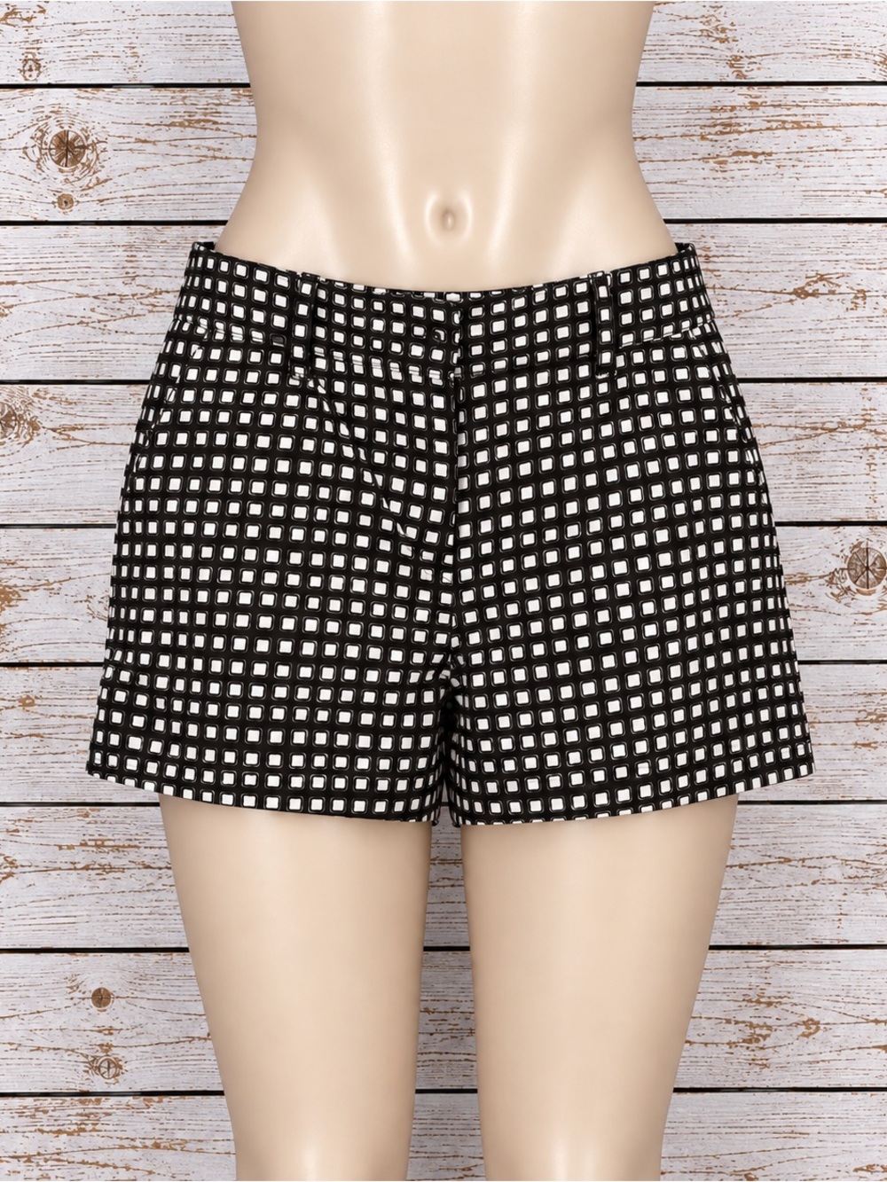 Ann Taylor LOFT Women's Brown/white Chino Shorts 12